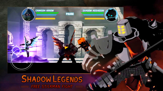 اسکرین شات بازی Shadow legends stickman fight 4