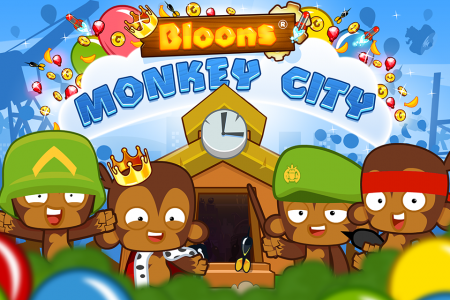 اسکرین شات بازی Bloons Monkey City 5