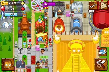 اسکرین شات بازی Bloons Monkey City 3
