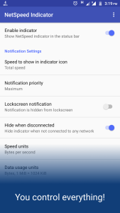 اسکرین شات 4 برنامه NetSpeed Indicator