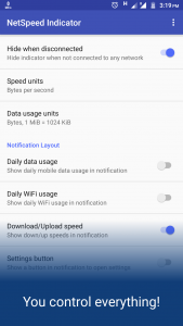 اسکرین شات 5 برنامه NetSpeed Indicator