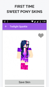 اسکرین شات برنامه Sweet Pony Skin for Minecraft 1