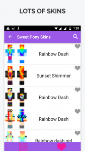 اسکرین شات 4 برنامه Sweet Pony Skin for Minecraft