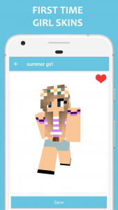 اسکرین شات 1 برنامه Girl Skins for Minecraft