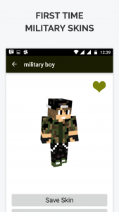 اسکرین شات 1 برنامه Military Skin for Minecraft PE