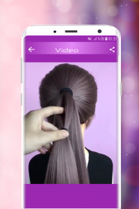 اسکرین شات برنامه Hairstyles Step by Step Videos 7