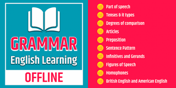 اسکرین شات برنامه English Grammar Learning Free Offline Grammar Book 1