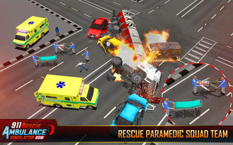 اسکرین شات بازی 911 Ambulance Rescue City Sim 6