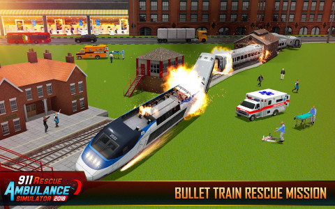 اسکرین شات بازی 911 Ambulance Rescue City Sim 1