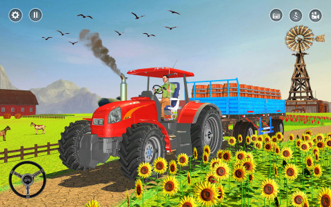 اسکرین شات برنامه Big Tractor Farmig Sim 3D 2