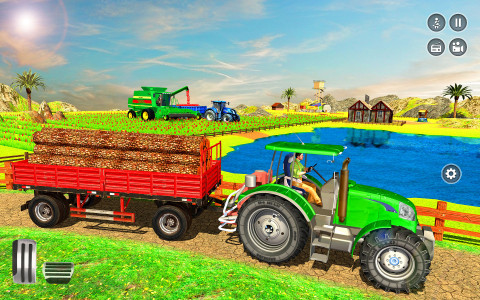 اسکرین شات برنامه Big Tractor Farmig Sim 3D 4