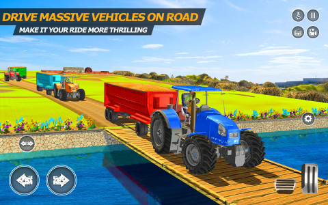 اسکرین شات برنامه Big Tractor Farmig Sim 3D 5