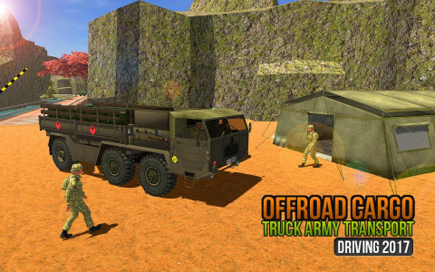 اسکرین شات بازی Offroad US Army Truck Driving 3