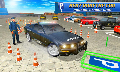 اسکرین شات بازی Car Game: Police Car Parking 1
