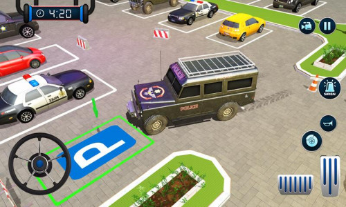 اسکرین شات بازی Car Game: Police Car Parking 6