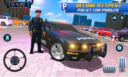 اسکرین شات بازی Car Game: Police Car Parking 4