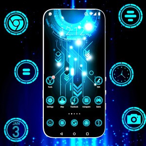 اسکرین شات 1 برنامه Hi tech Theme