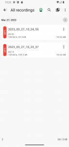 اسکرین شات برنامه ASR Voice Recorder 3