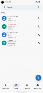 اسکرین شات برنامه ACR Phone 5