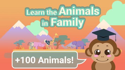 اسکرین شات 1 بازی Learn the Animals in Family!