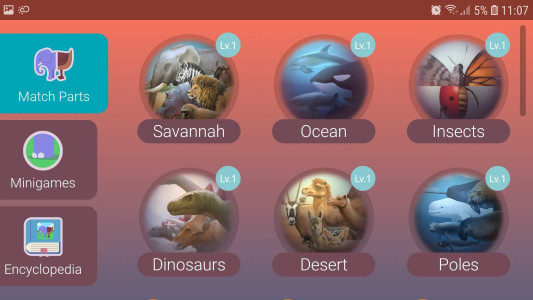 اسکرین شات 2 بازی Learn the Animals in Family!