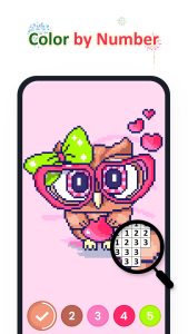 اسکرین شات 3 برنامه No.Pix Color by Number & Pixel
