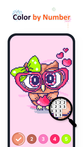 اسکرین شات 3 برنامه No.Pix Color by Number & Pixel