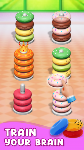 اسکرین شات بازی Hoop Stack - Donut Color Sort 5