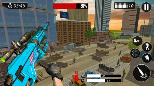 اسکرین شات برنامه Sniper Game 3D - Shooting Game 1