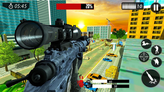 اسکرین شات برنامه Sniper Game 3D - Shooting Game 4