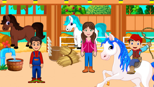 اسکرین شات 6 بازی My Pony Horse Stable Town Life