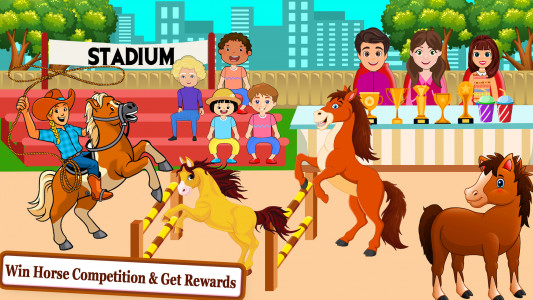اسکرین شات 2 بازی My Pony Horse Stable Town Life