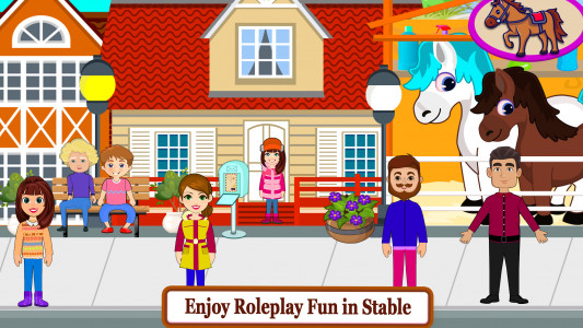 اسکرین شات 3 بازی My Pony Horse Stable Town Life