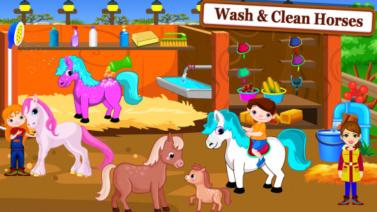 اسکرین شات 1 بازی My Pony Horse Stable Town Life