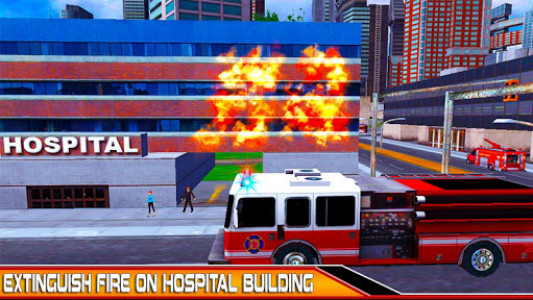 اسکرین شات بازی NewYork Rescue Firefighter Emergency truck sim2019 5