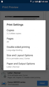 اسکرین شات برنامه NokoPrint - WiFi, Bluetooth, and USB printing 4