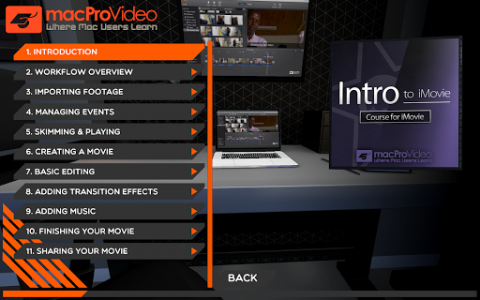 اسکرین شات برنامه Intro Course For iMovie 6