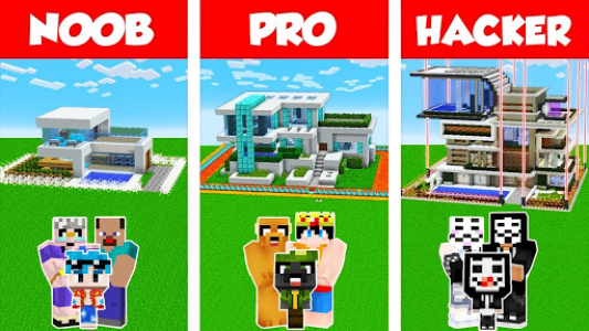 اسکرین شات برنامه Noob vs Pro vs Hacker for Minecraft PE 1