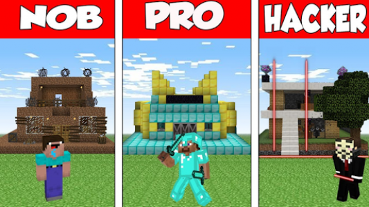 اسکرین شات برنامه Noob vs Pro vs Hacker for Minecraft PE 2