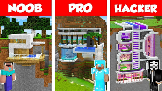 اسکرین شات برنامه Noob vs Pro vs Hacker for Minecraft PE 3