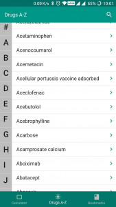 اسکرین شات برنامه Drug Index Offline 1