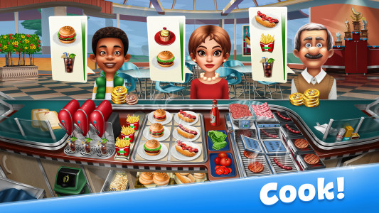 اسکرین شات بازی Cooking Fever: Restaurant Game 1