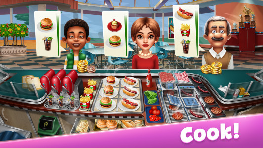 اسکرین شات بازی Cooking Fever: Restaurant Game 1