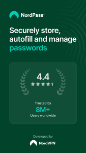 اسکرین شات 1 برنامه NordPass Password Manager