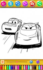 اسکرین شات برنامه Coloring Cars McQueen 2