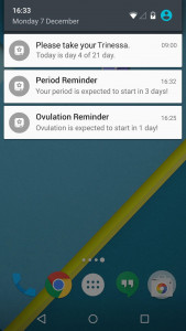اسکرین شات برنامه Period Tracker - My Calendar 3