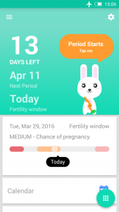 اسکرین شات برنامه Period Tracker - My Calendar 1