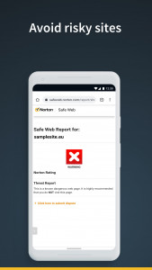 اسکرین شات برنامه Norton Safe Search 3