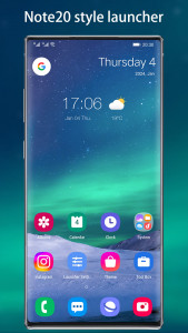 اسکرین شات 1 برنامه Cool Note20 Launcher Galaxy UI