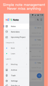 اسکرین شات برنامه Notes, Notepad & Checklist - Nuts Note 4